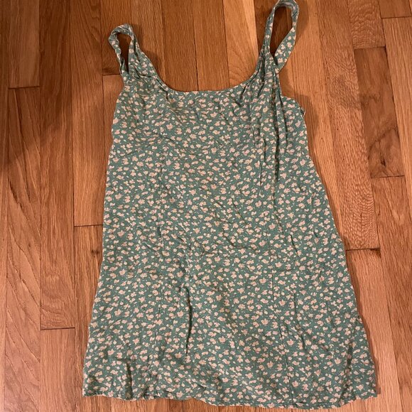 American Eagle Green Summer Tank Dress - Picture 1 of 3